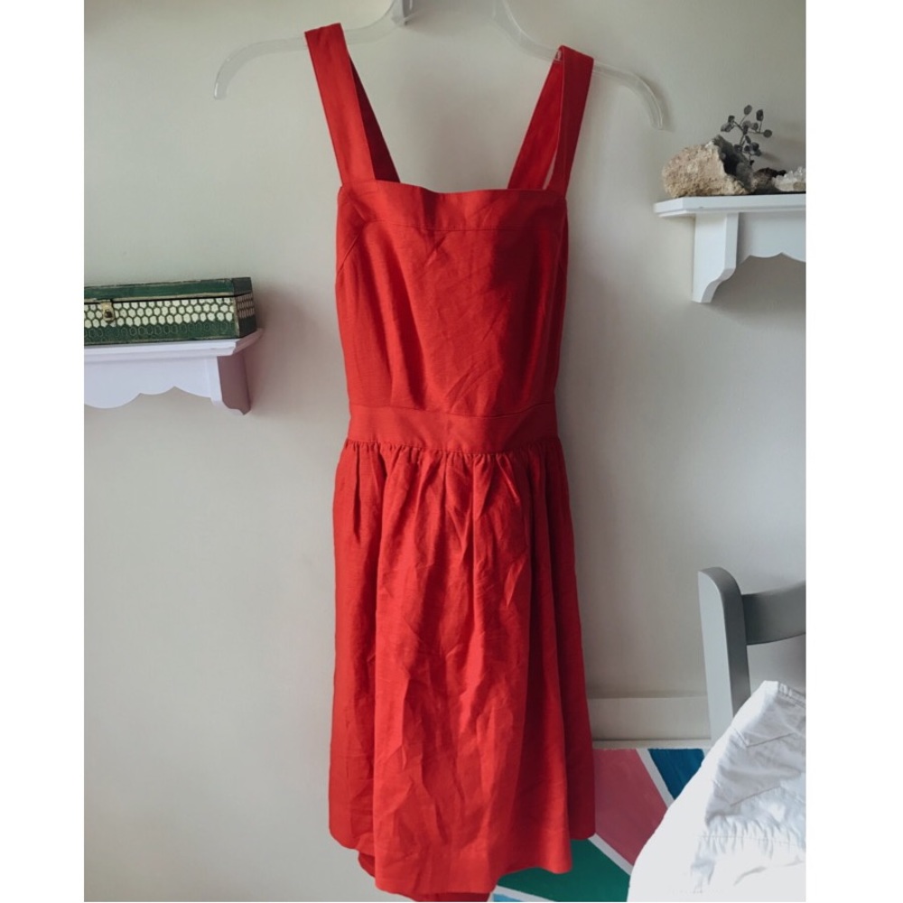 Red J Crew Dress